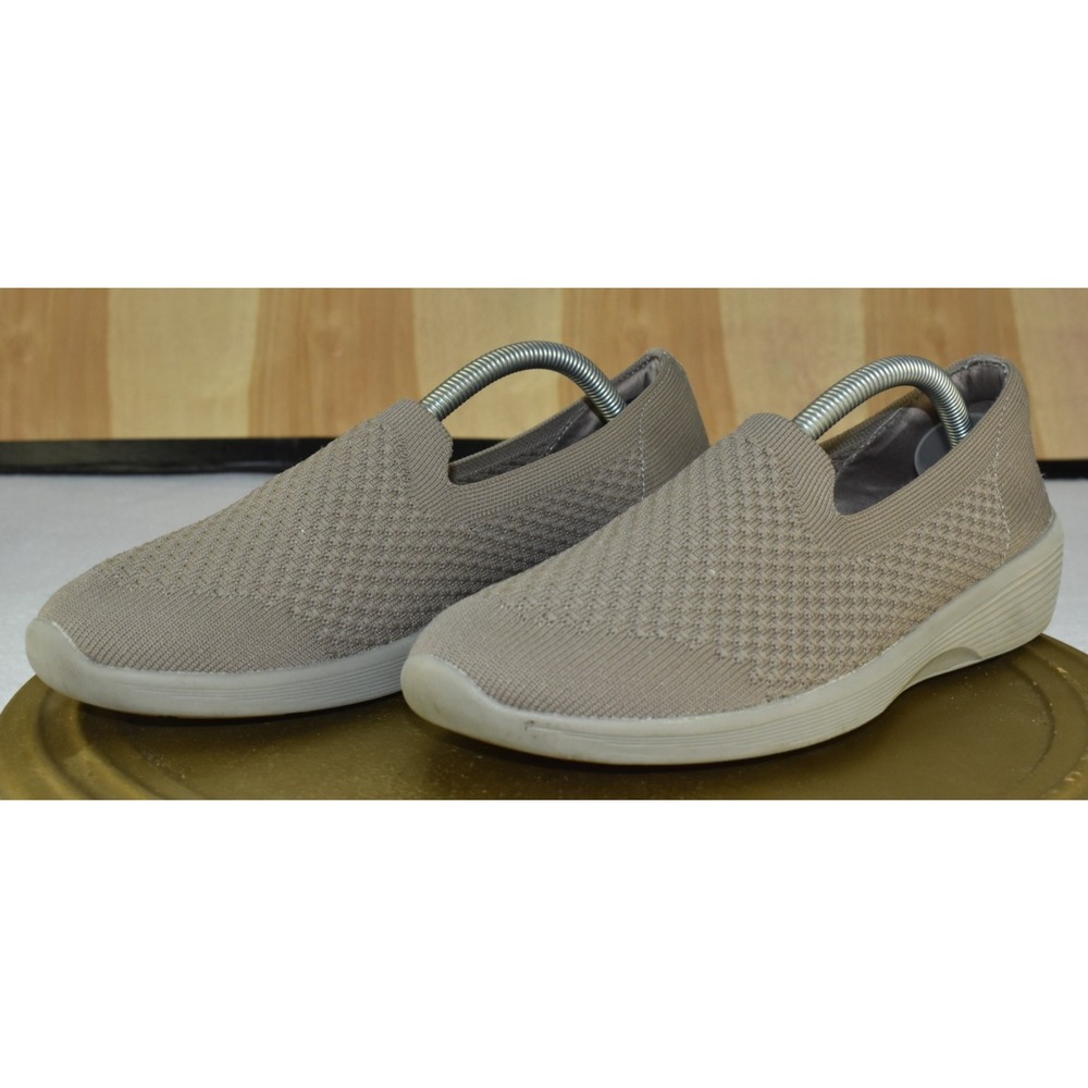 Skechers Arya-Clear Skies Women Shoes Size 8 Dark Taupe Vegan Loafer Slip On